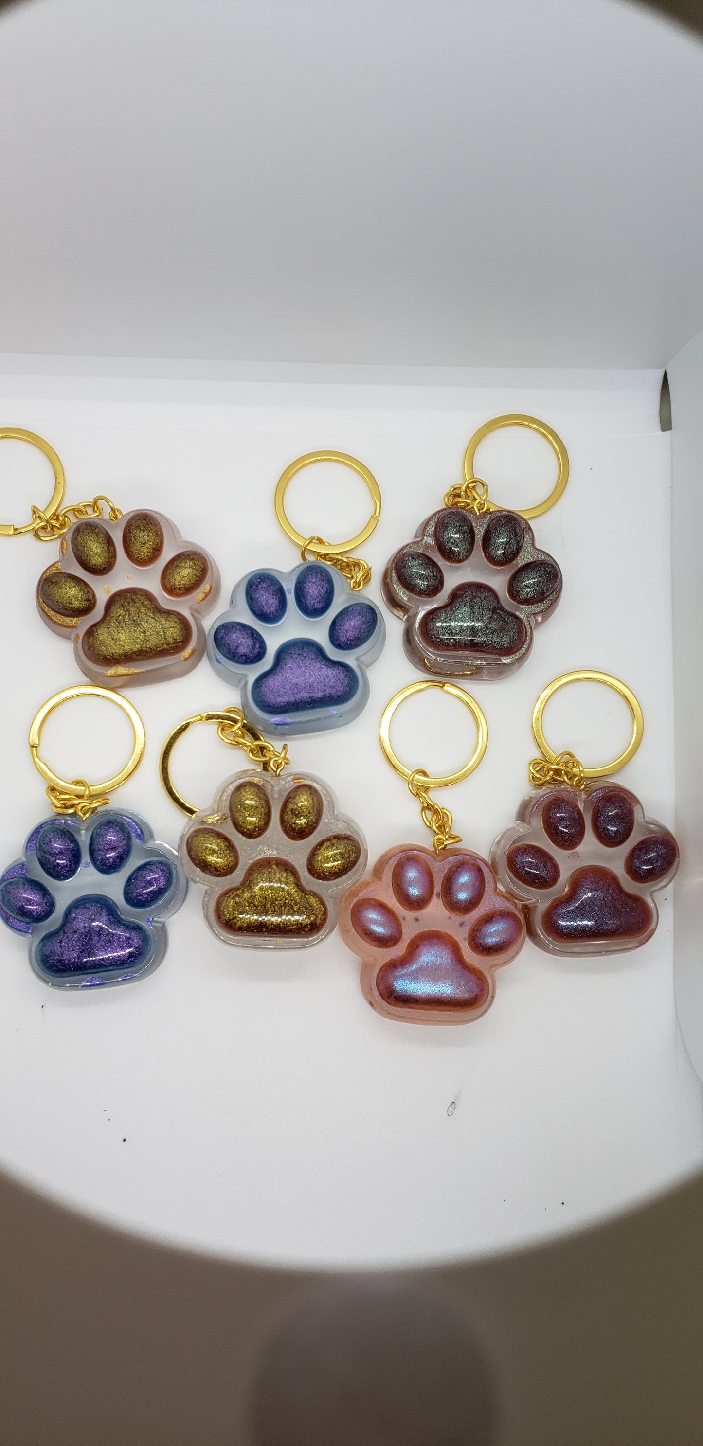 Paw Print keychain