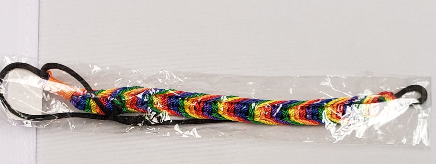 Rainbow rope bracelet