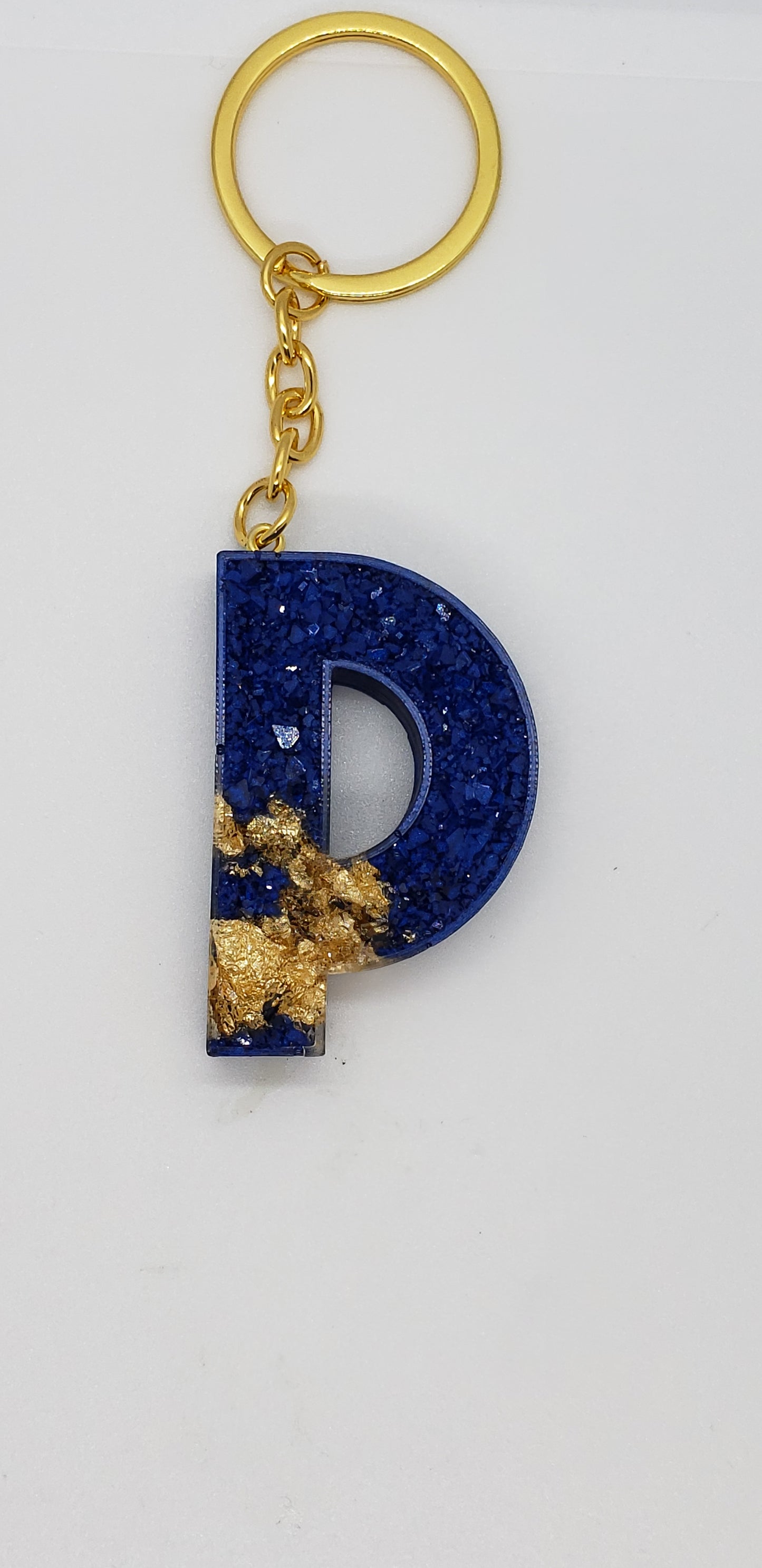 Druzy keychain Letter/ crystal letter keychain/ resin Keychain