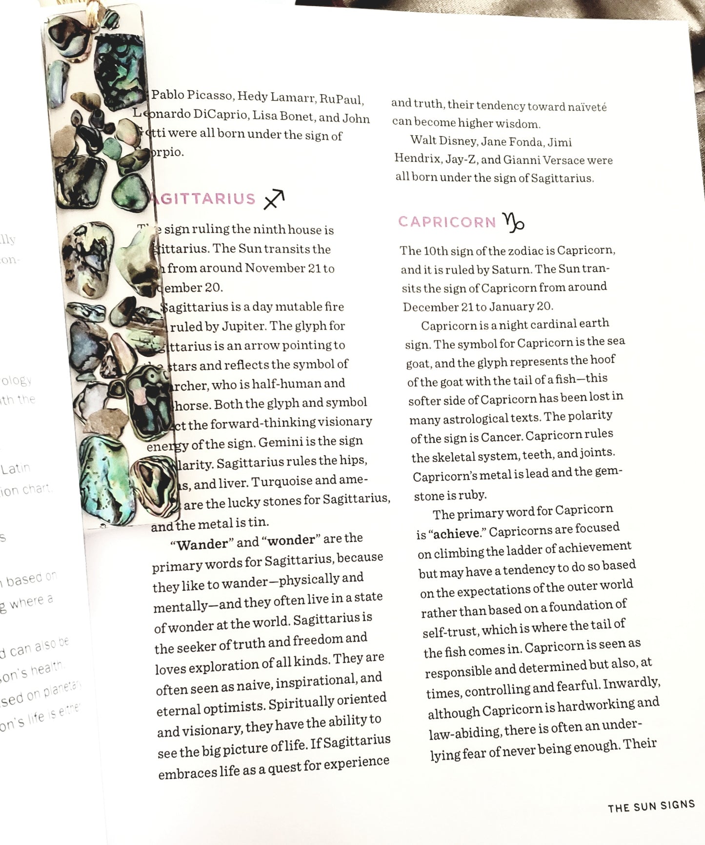abalone shell bookmark