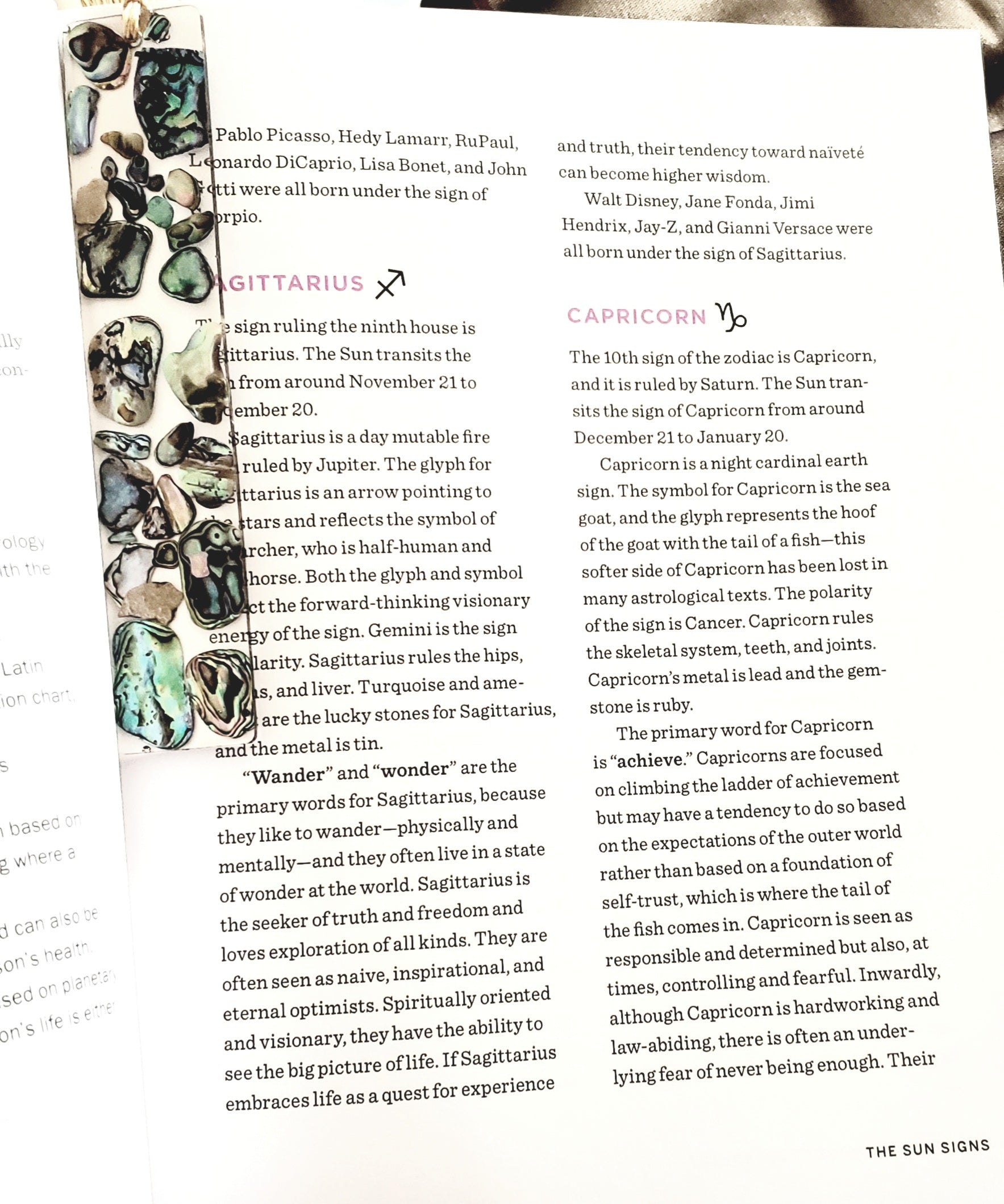 abalone shell bookmark