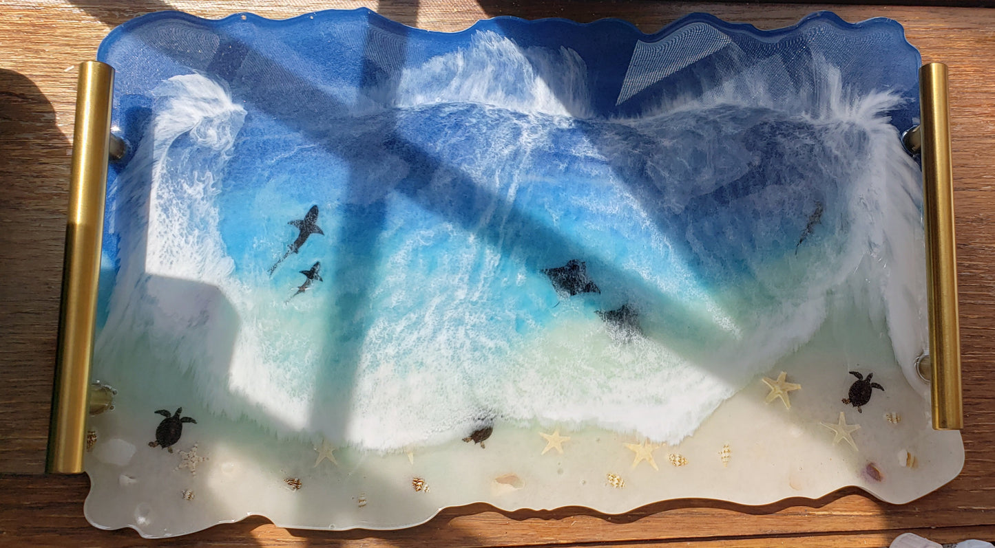 Sea Scape Trays
