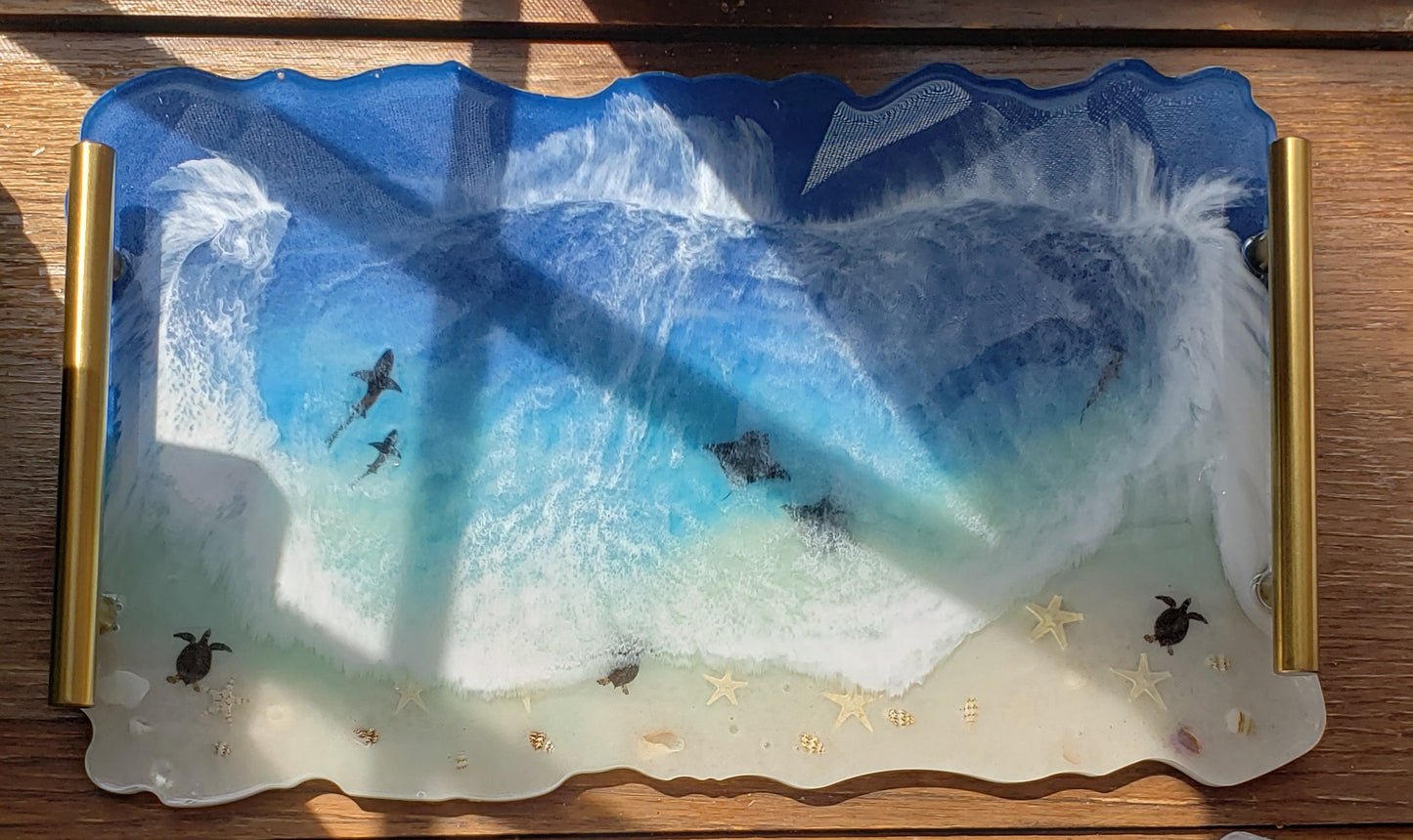 Sea Scape Trays