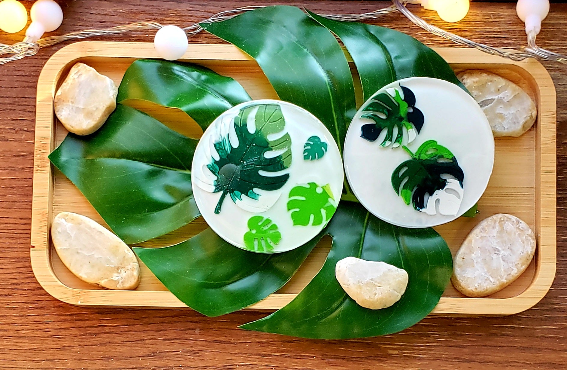 monstera coasters Monstera Coasters Square/ without Holder
