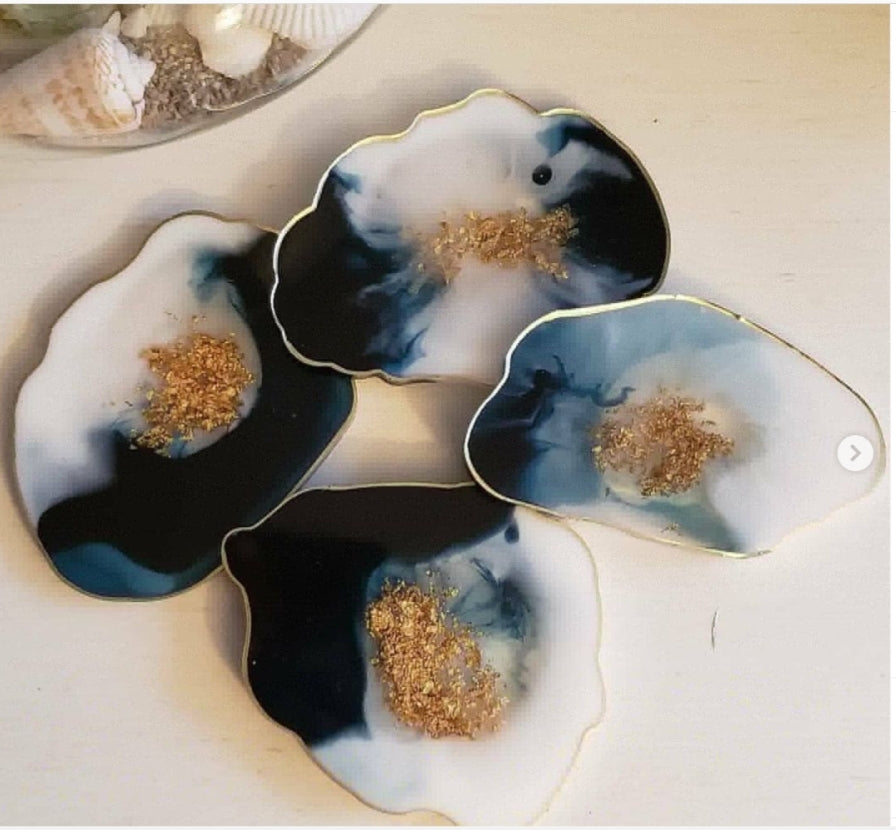 Resin coasters
