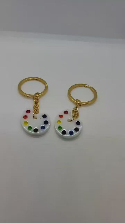 Paint Palette keychains