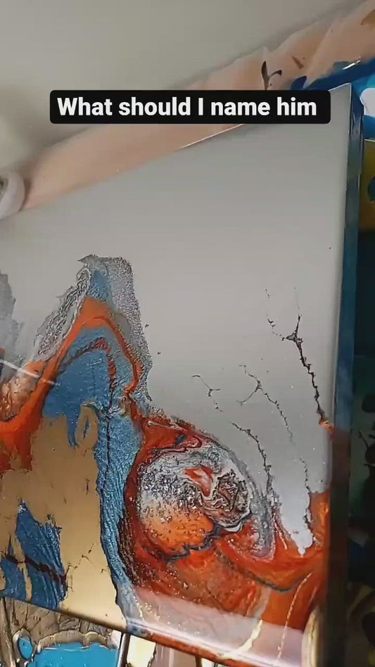 Super nova/ resin painting