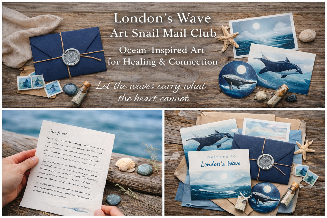 Londons Wave: An ocean inspired art snail mail club for healing & connection