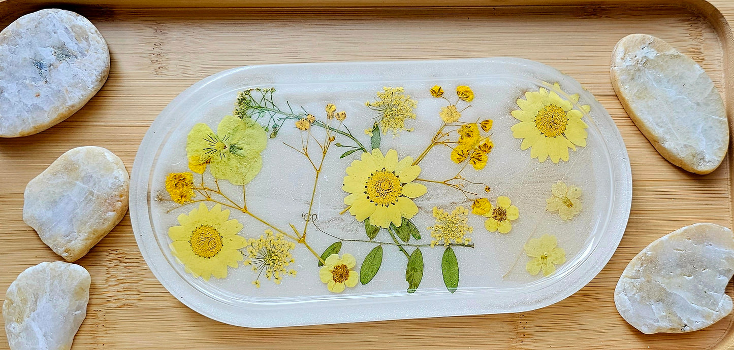 Jewelry trinket tray/ oval tray/ vanity tray/ change tray/flower trays/ Catchall tray
