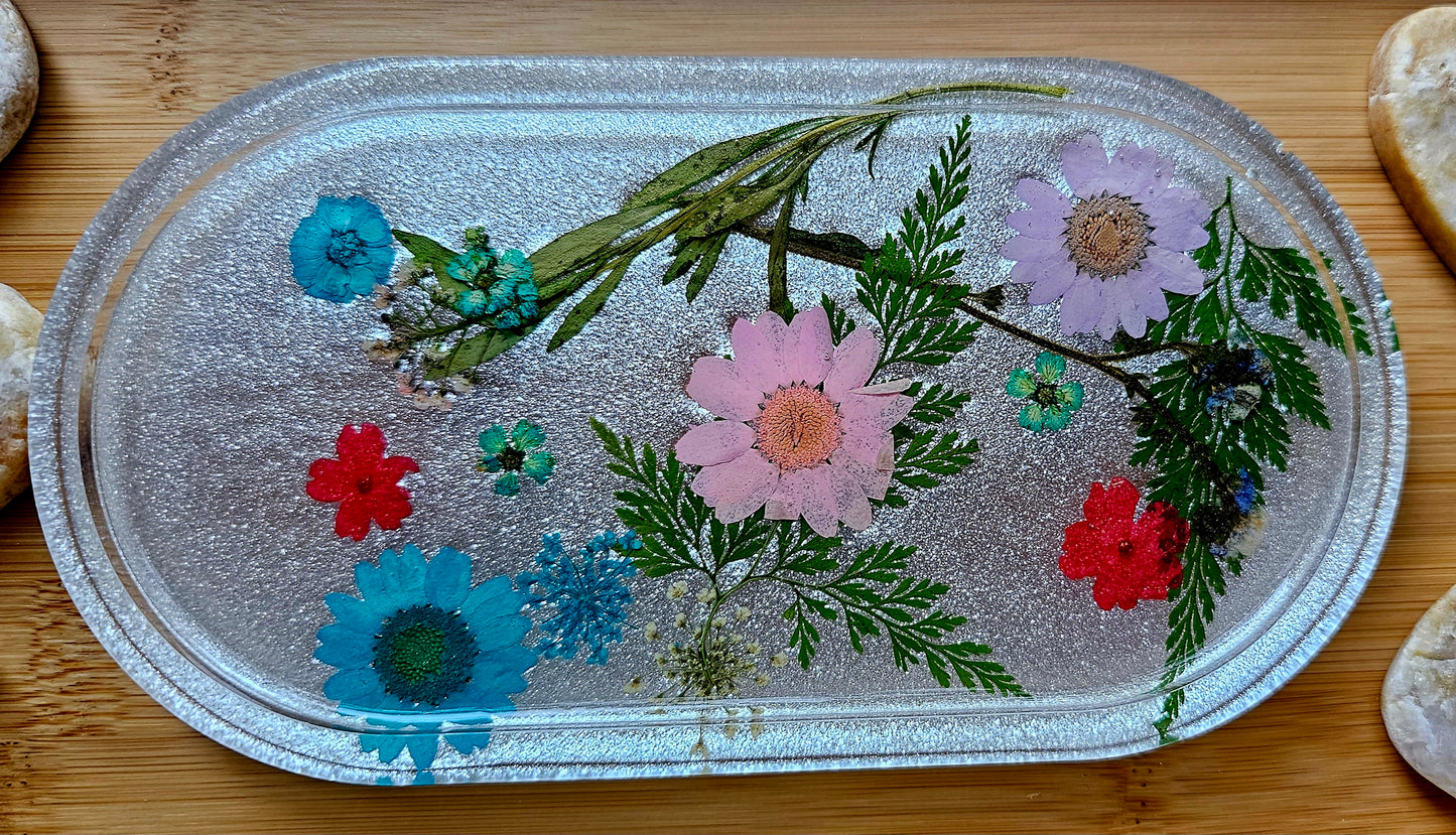 Jewelry trinket tray/ oval tray/ vanity tray/ change tray/flower trays/ Catchall tray