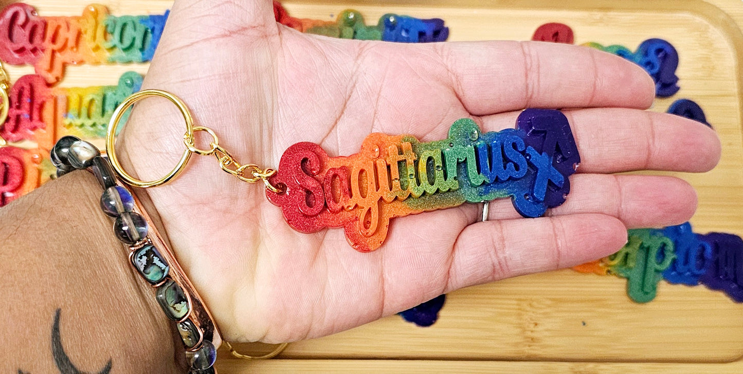 Zodiac Sign Keychains