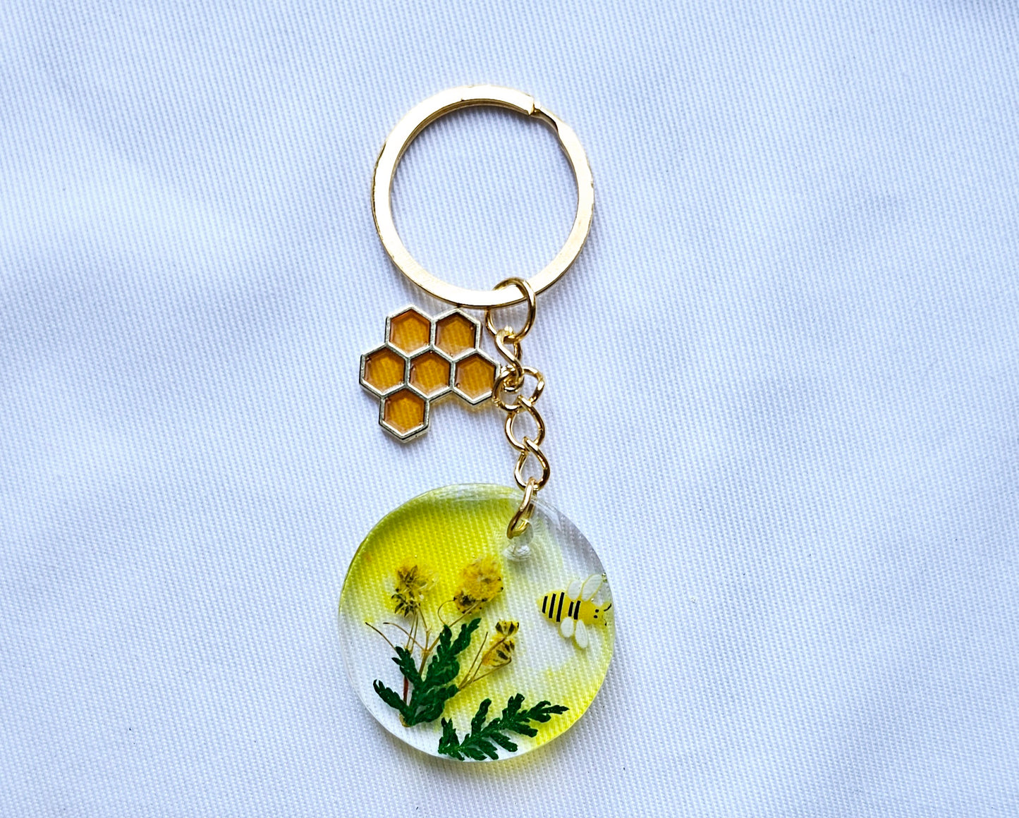 Bee/ladybug keychains