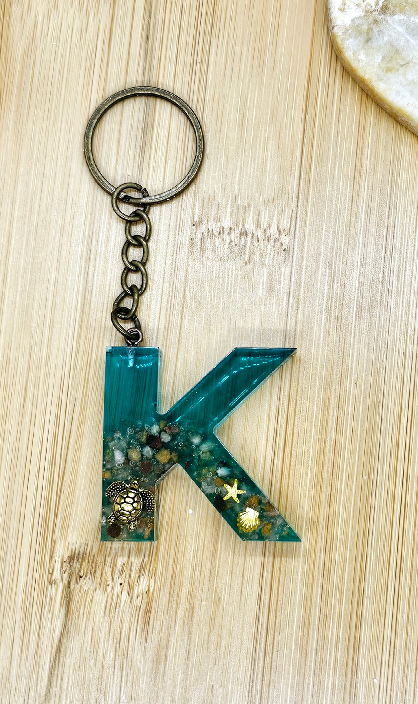 Under water letter Keychain