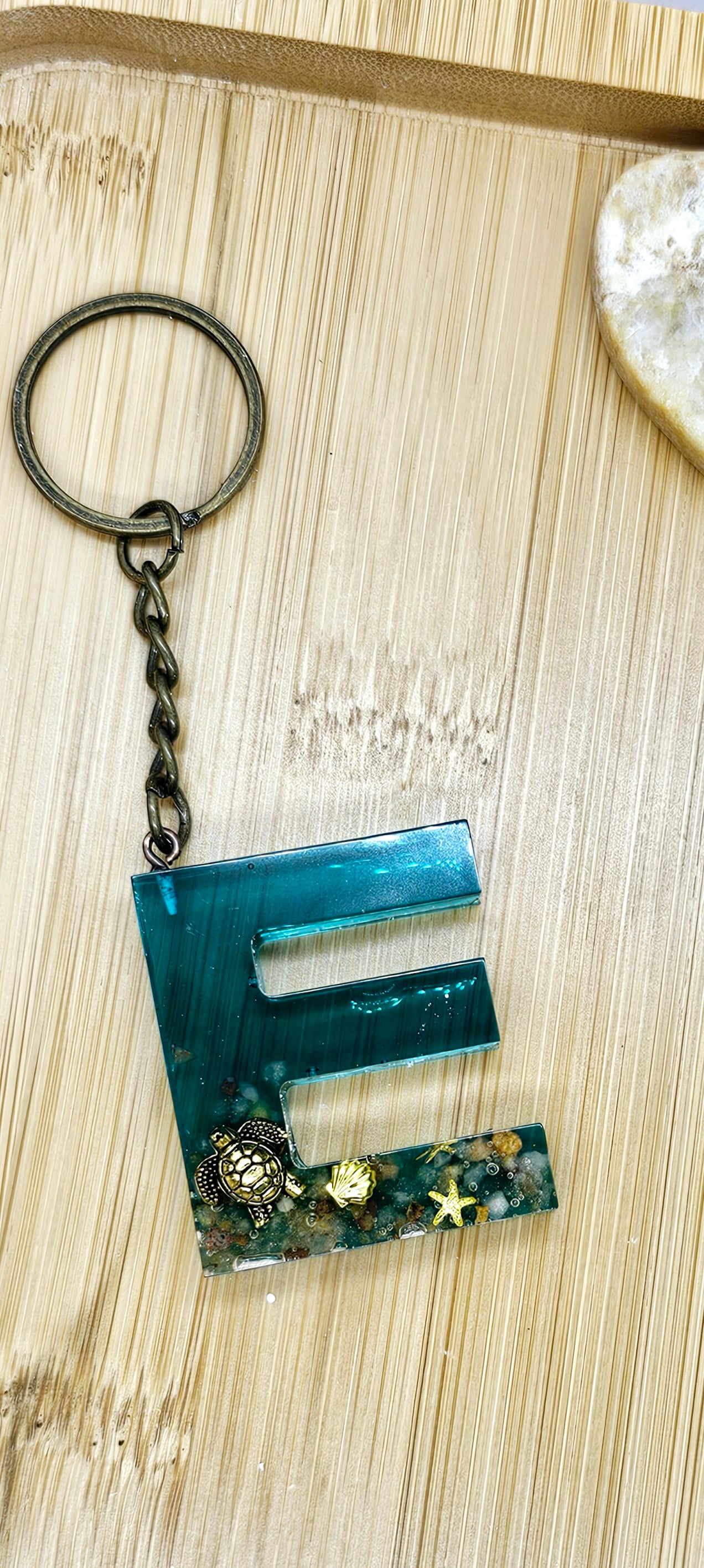 Under water letter Keychain