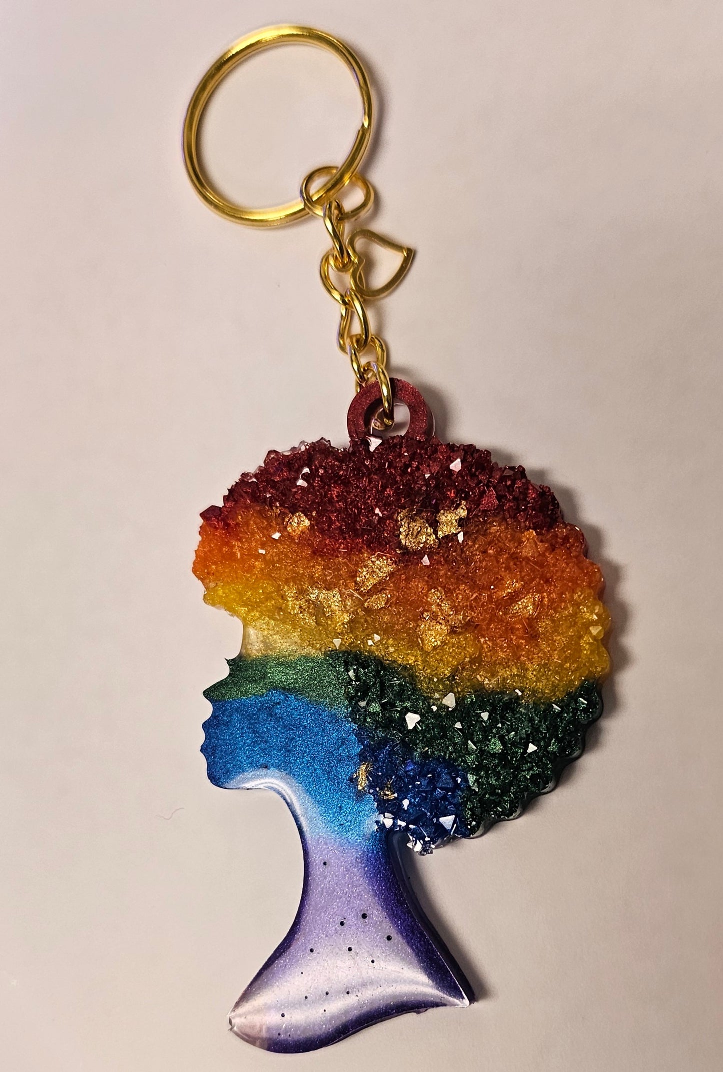 Afro queen keychain/ Africa keychain/Afro king keychain