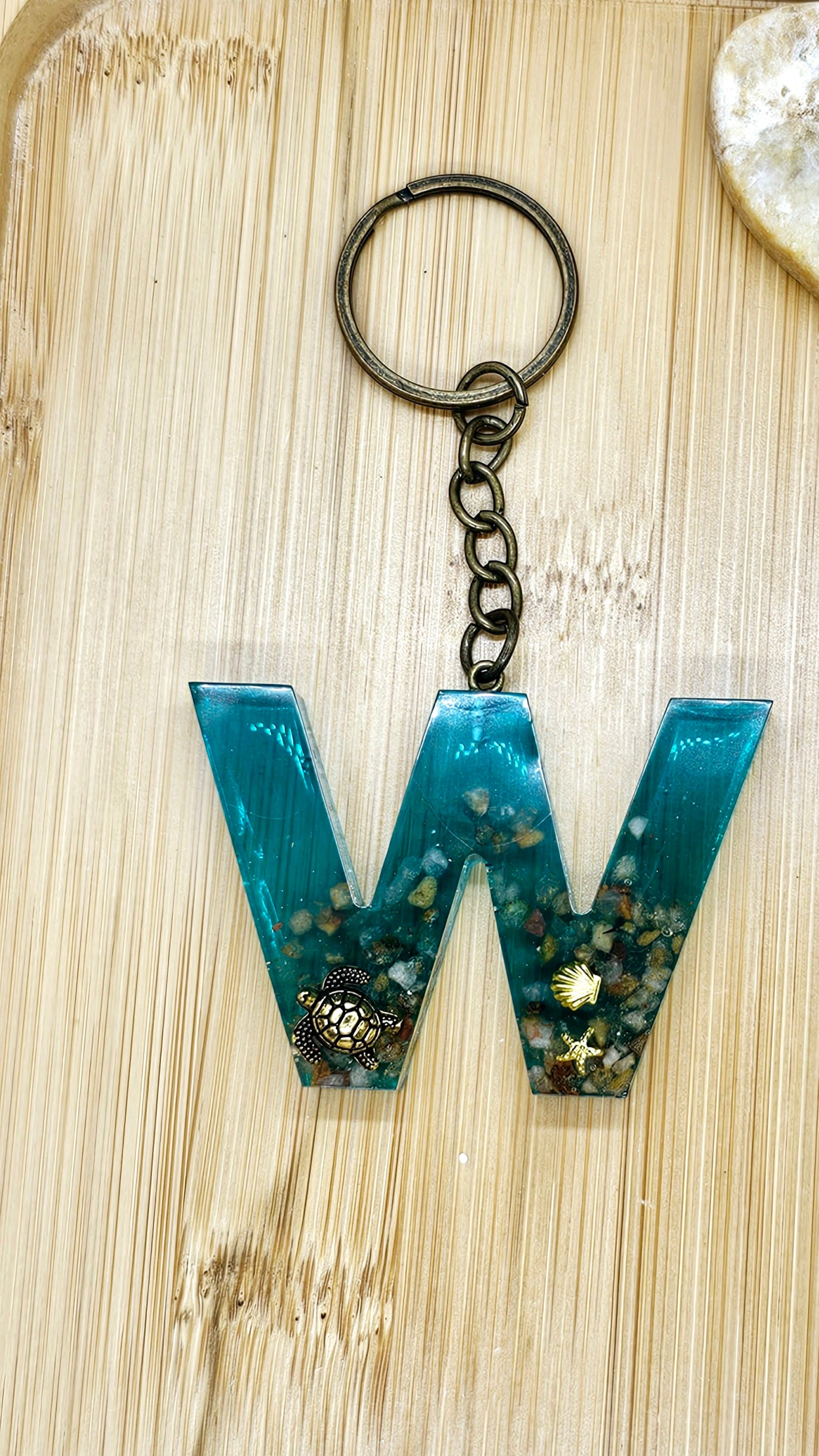 Under water letter Keychain