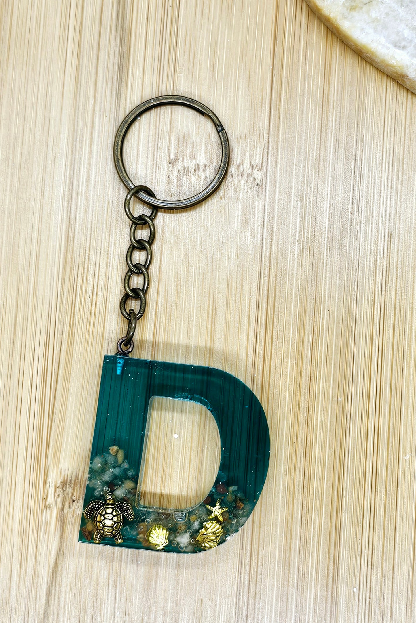 Under water letter Keychain