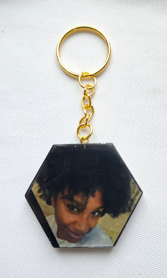 Custom picture keychain/ memorial keychains, wedding photos