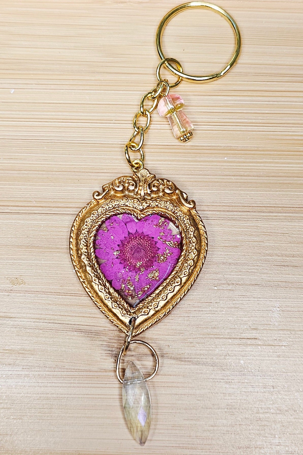 Mini Vintage frame suncatcher/keychain