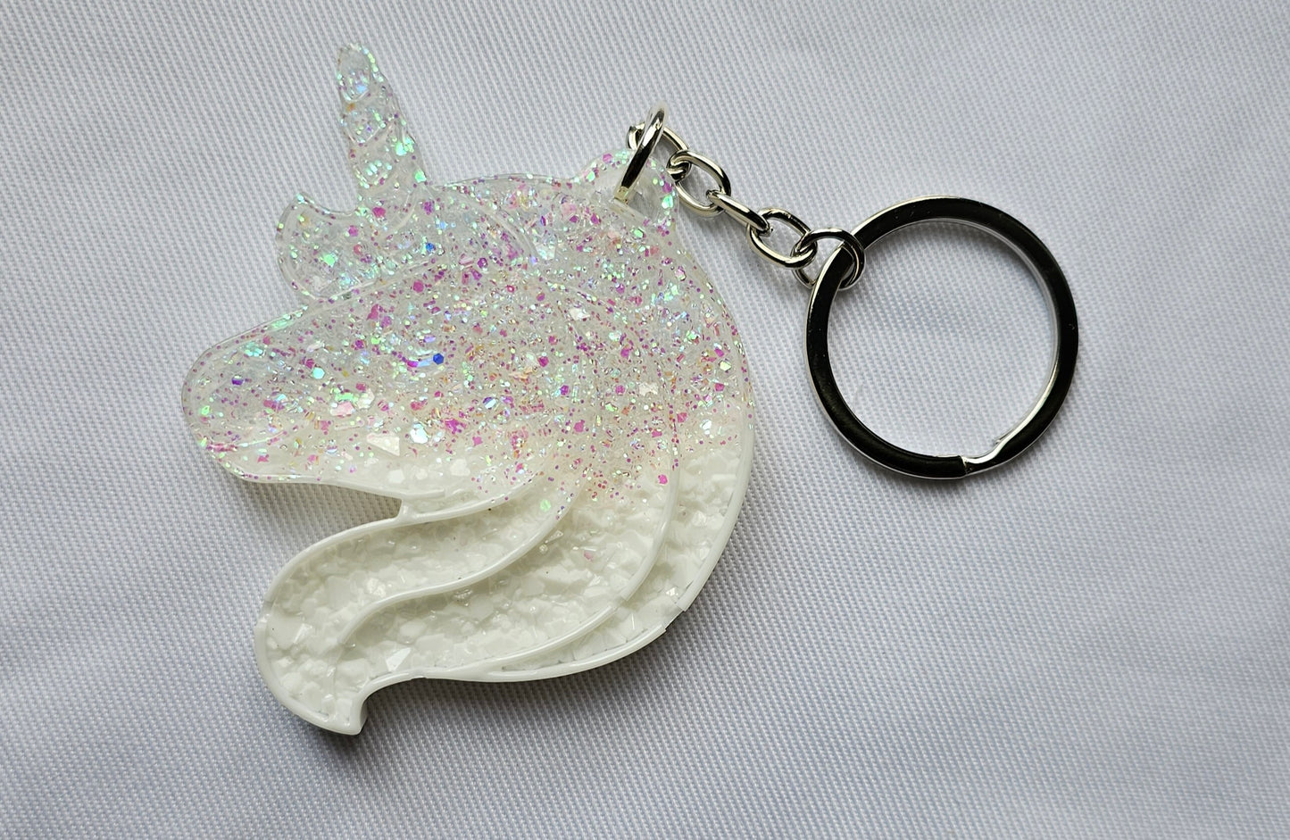 Druzy keychain Letter/ crystal letter keychain/ resin Keychain