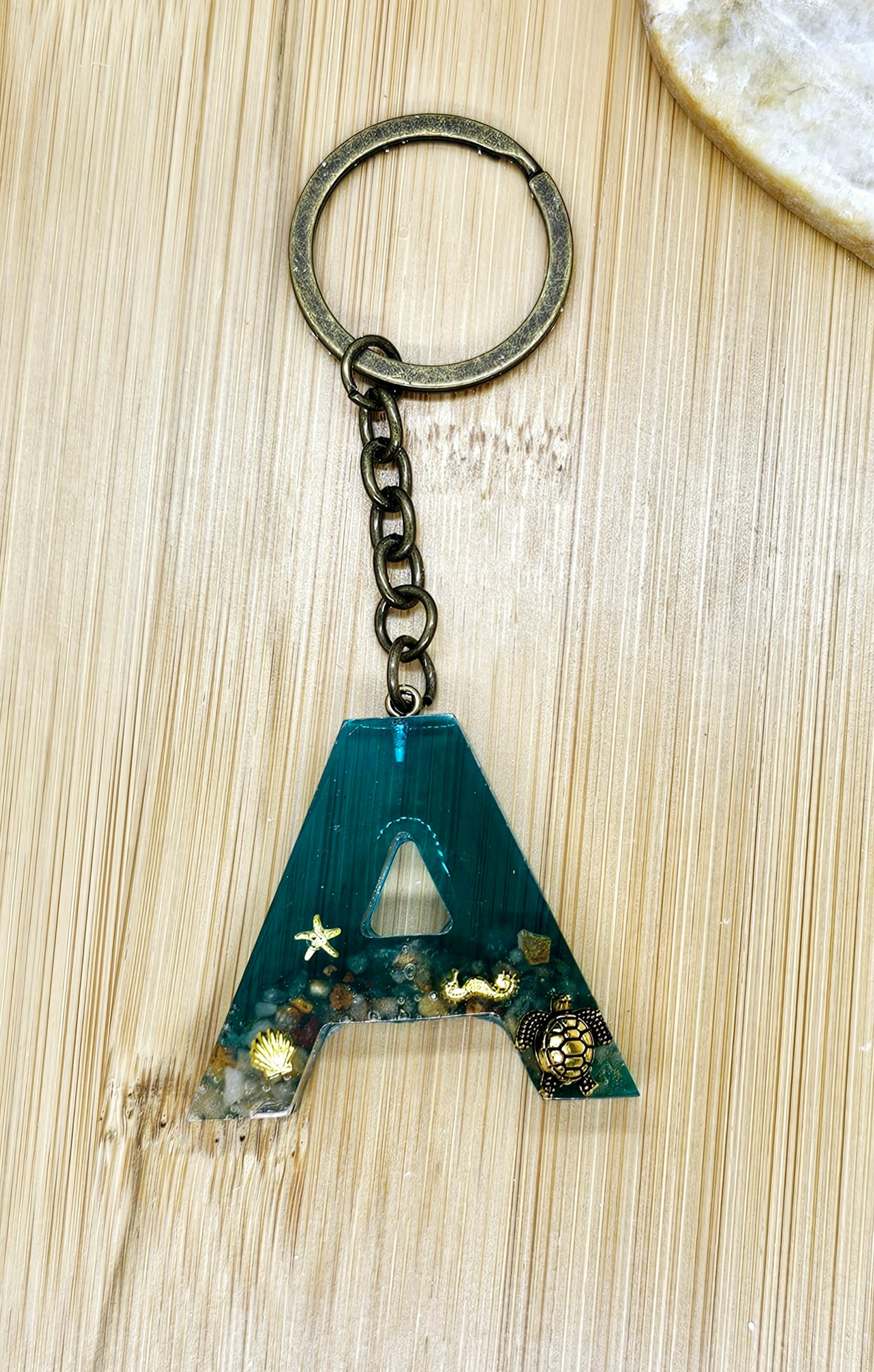 Under water letter Keychain