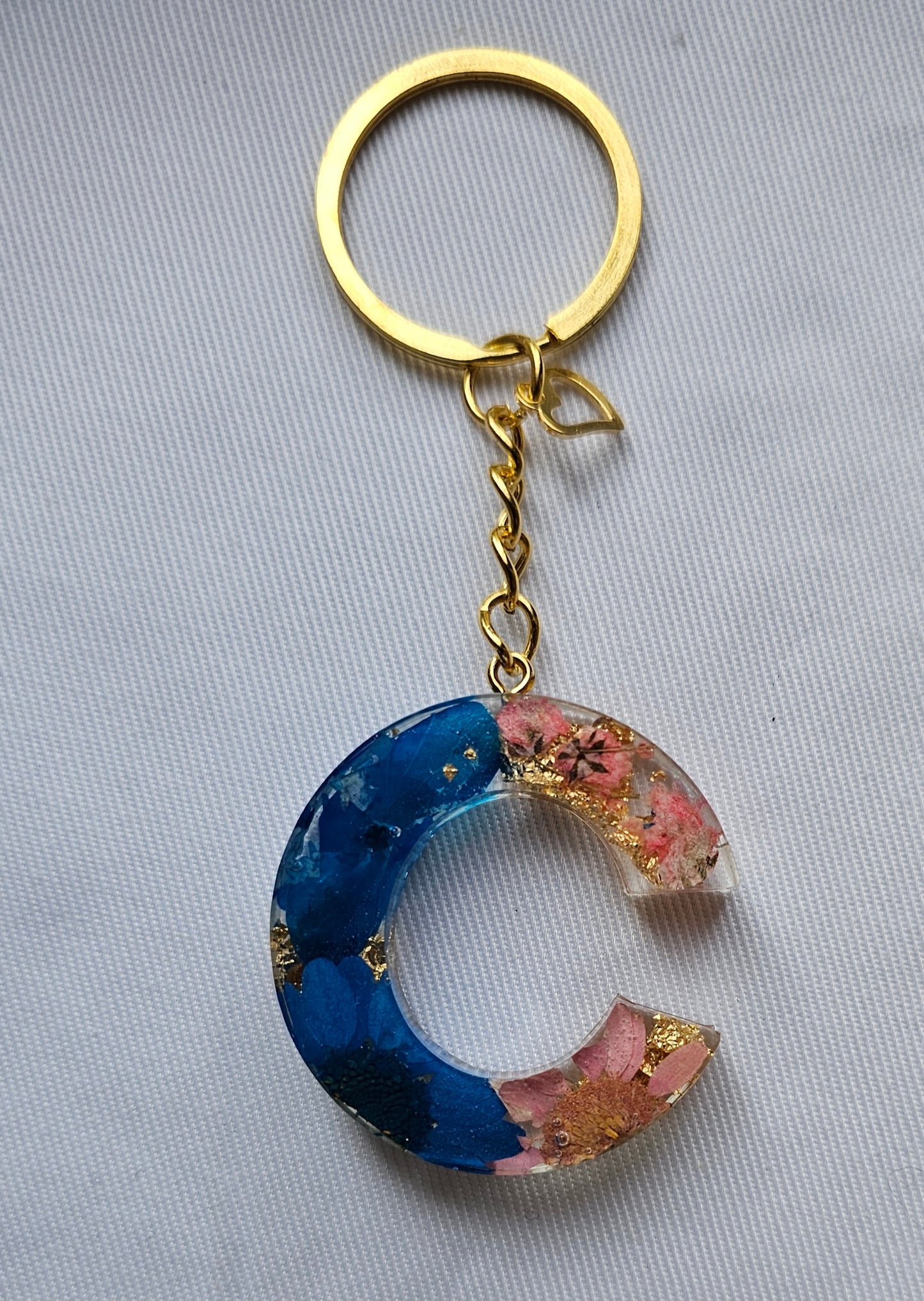 Floral Letter Keychains