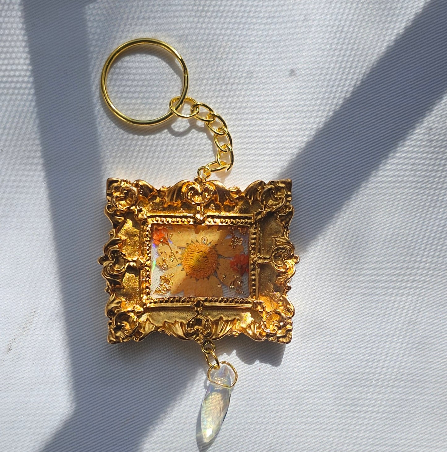 Mini Vintage frame suncatcher/keychain