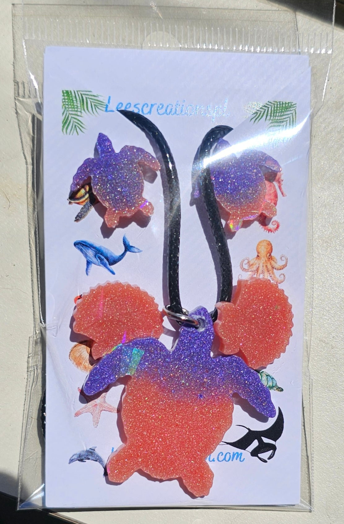 Ocean creatures neck and earring sets