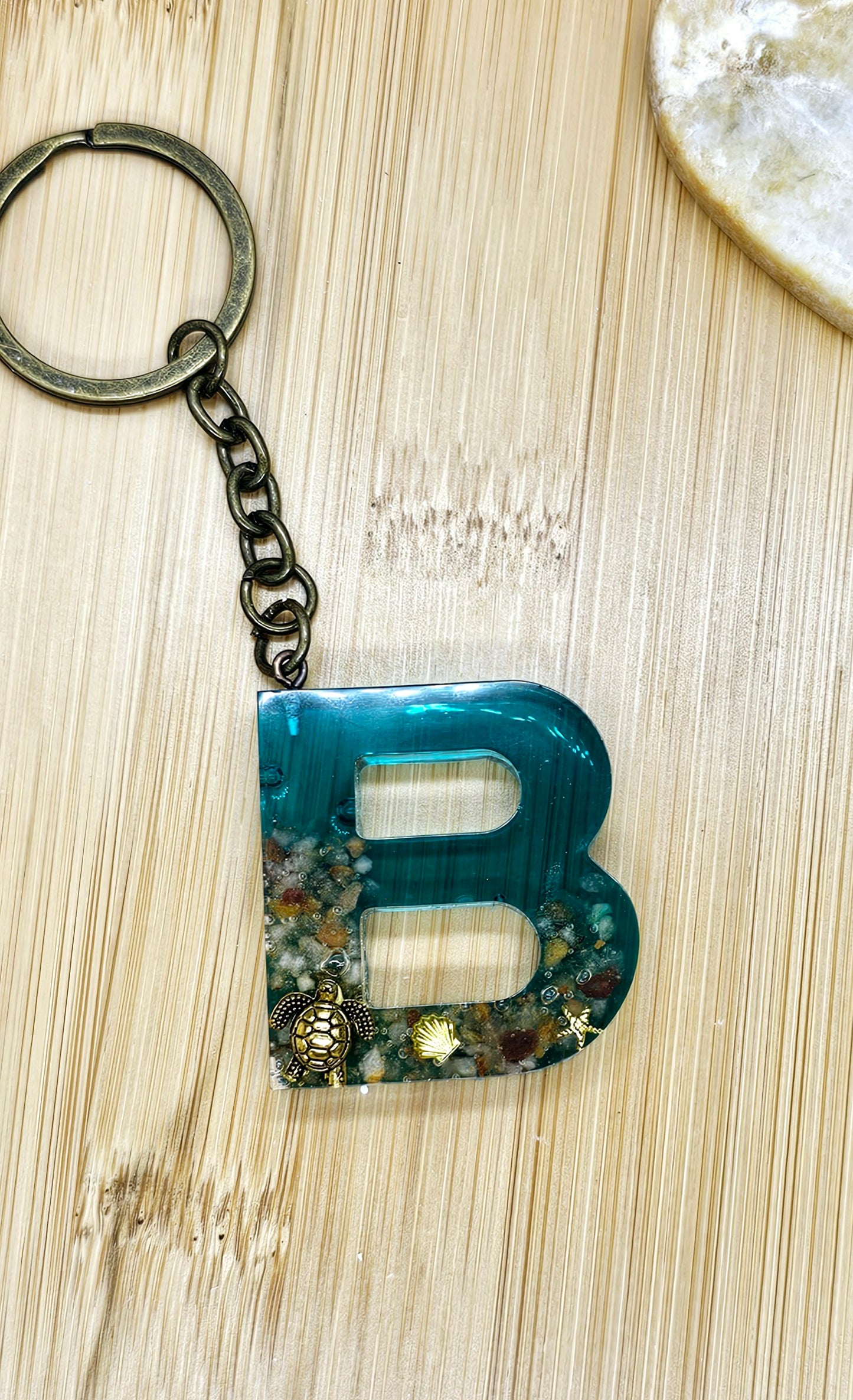 Under water letter Keychain