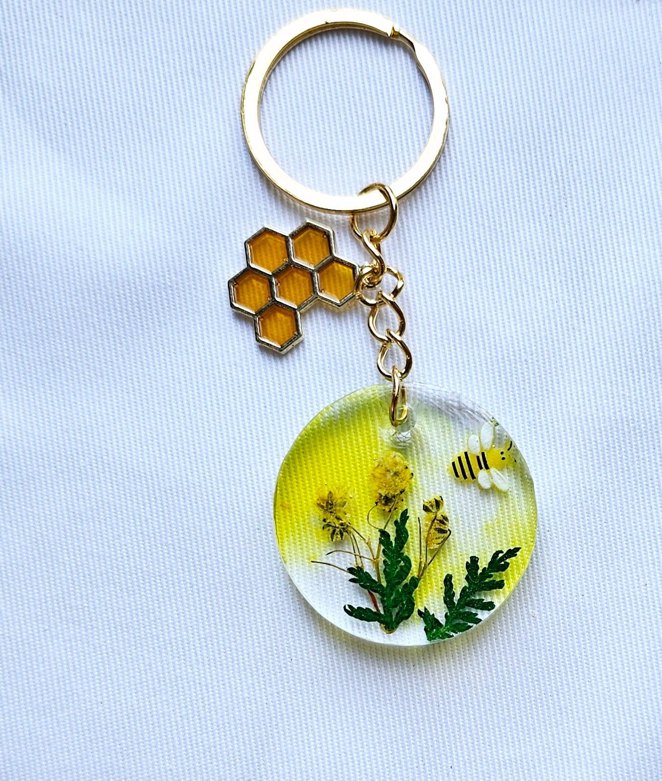 Bee/ladybug keychains