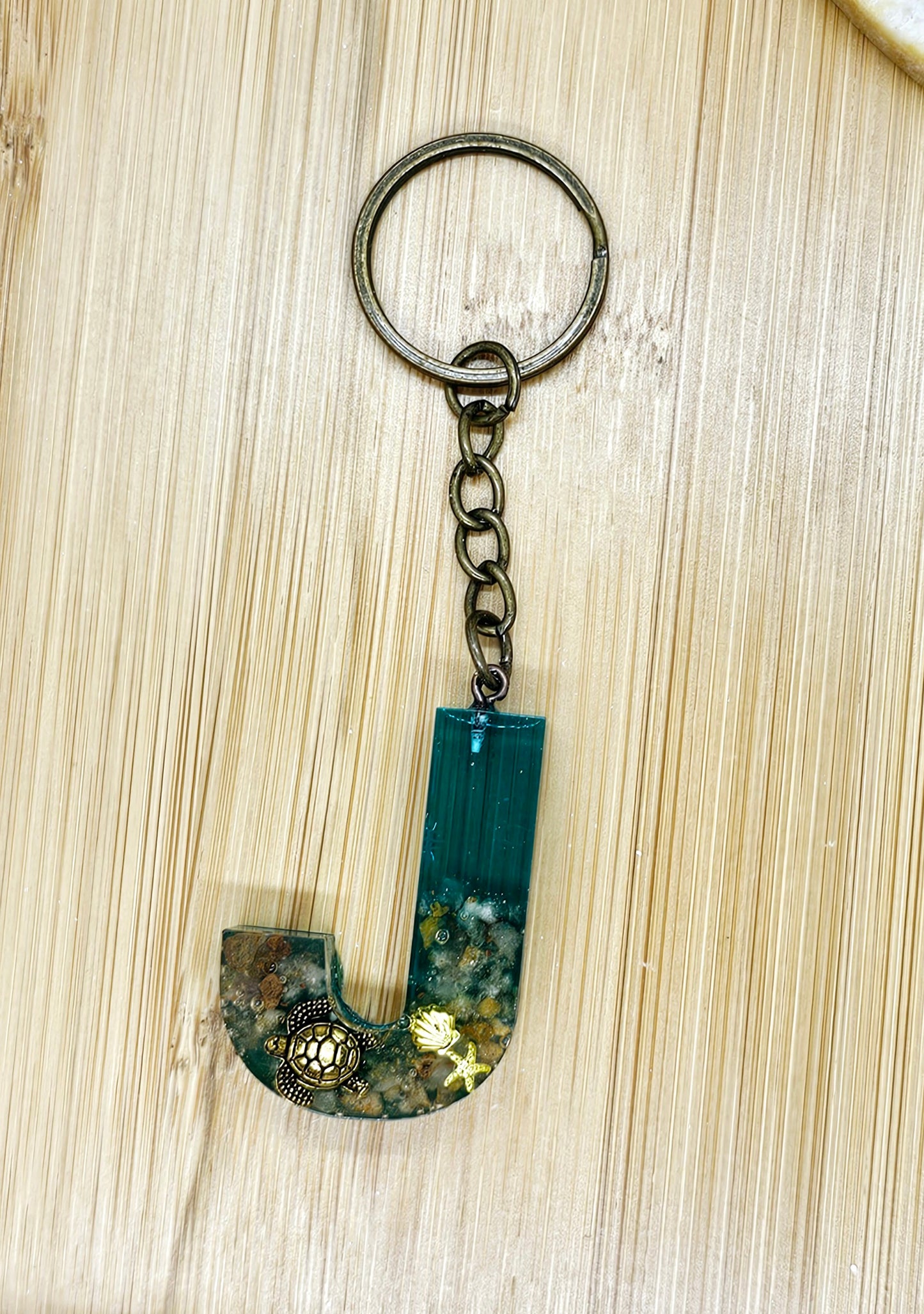 Under water letter Keychain