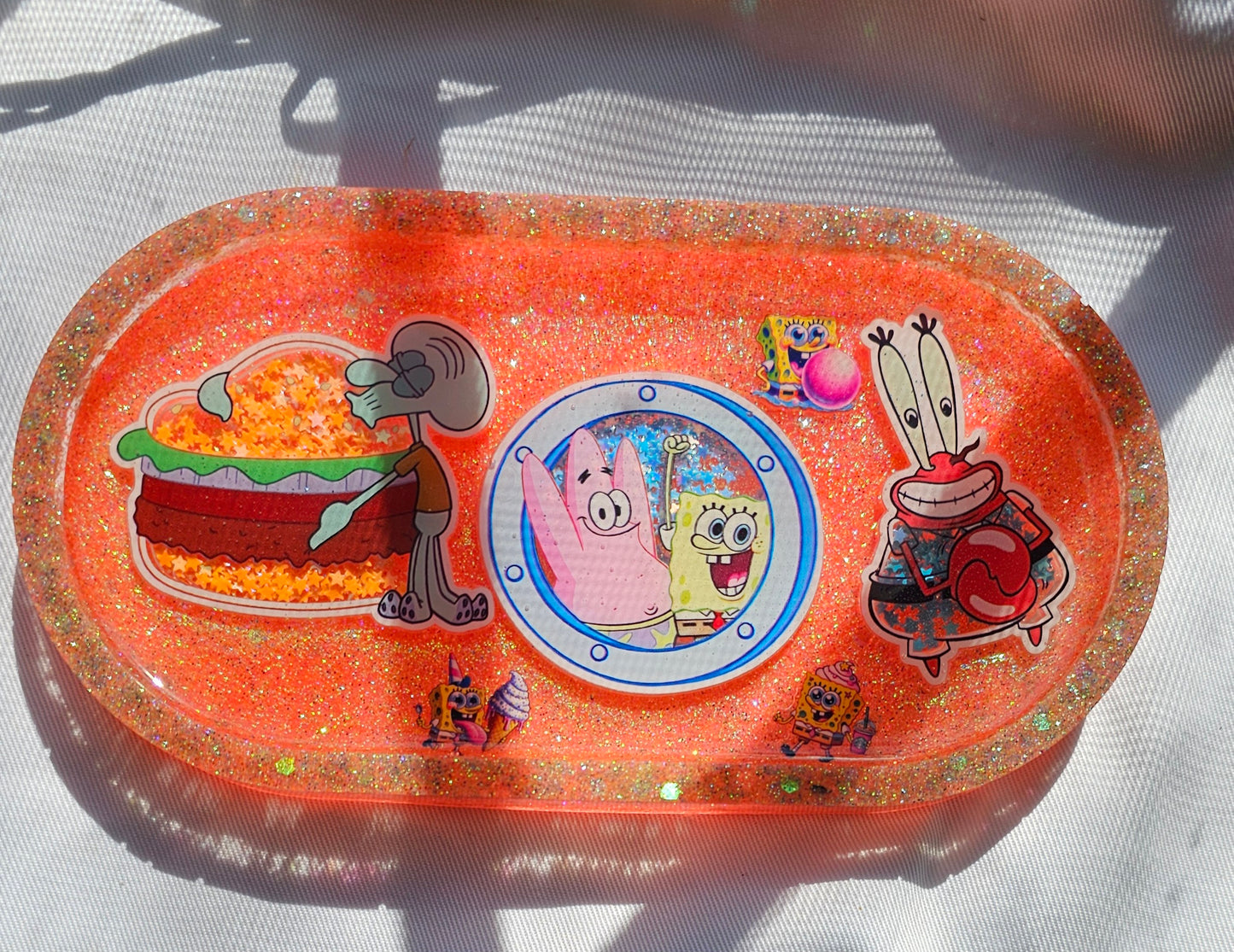 Jewelry trinket tray/ oval tray/ vanity tray/ change tray/flower trays/ Catchall tray