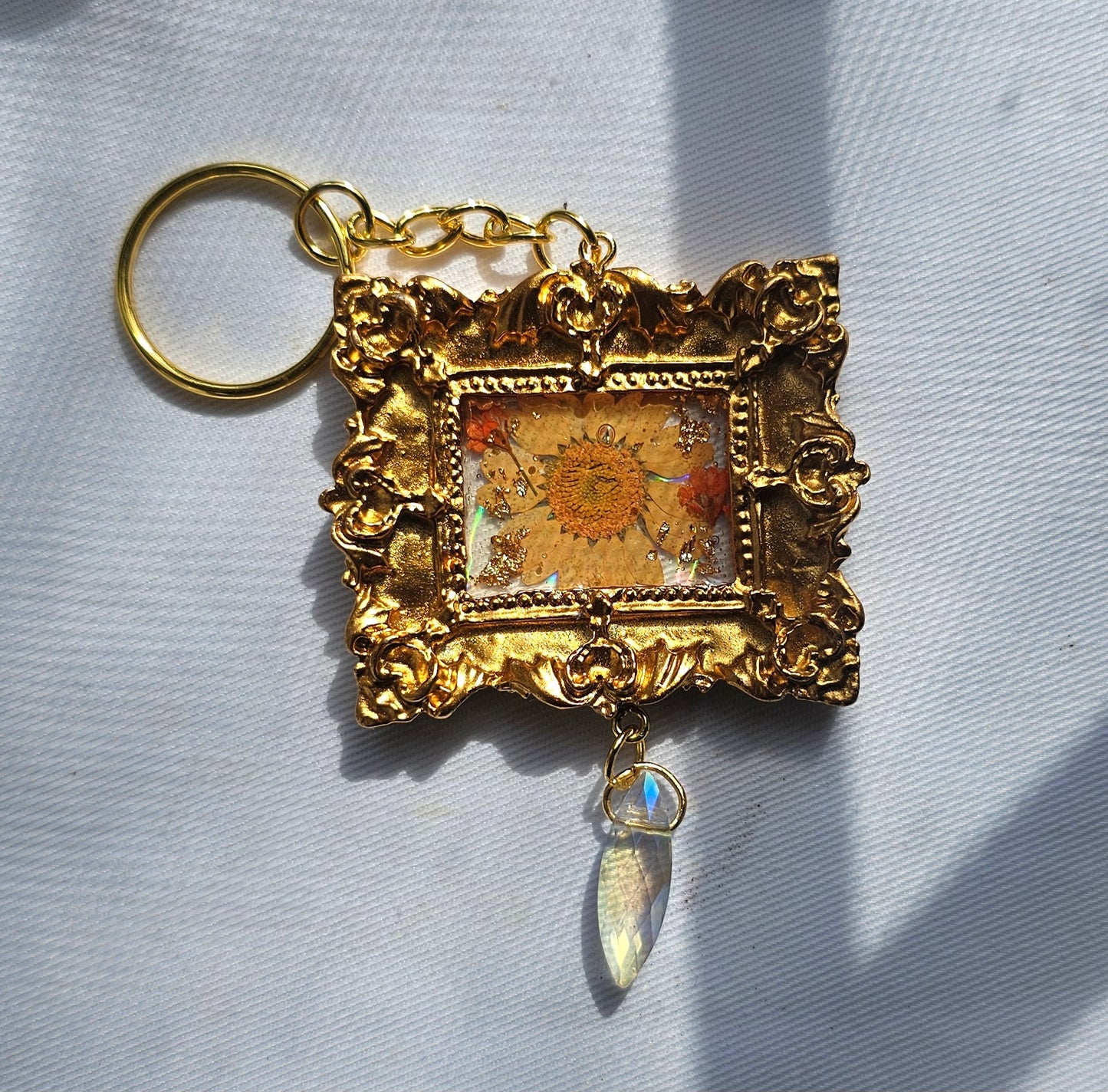 Mini Vintage frame suncatcher/keychain