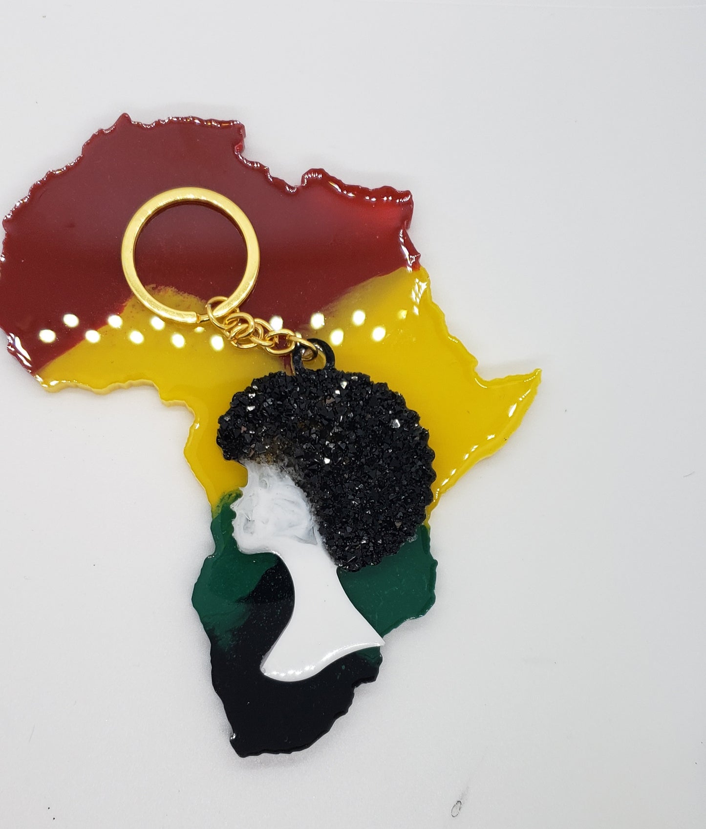 Afro queen keychain/ Africa keychain/Afro king keychain
