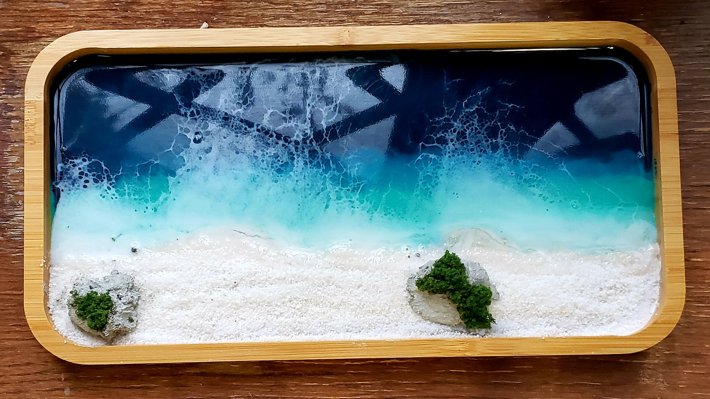Ocean Coastal trays/ Wooden Tray